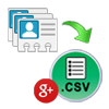 PST contacts to Google CSV